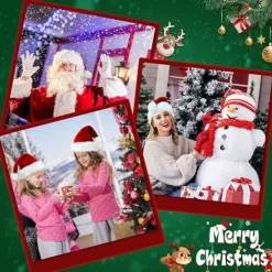 Juldekorationer Tomteluvor och skägg Julmössa Set Familjefest Presenter Snygg nyhet Kostymklänning för vuxna Tonåringar Barn Barn><noscript><img width=