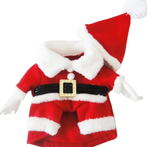 GGNO Juldräkt för hundar, Santa Claus-dräkt med kappa> Dräkter