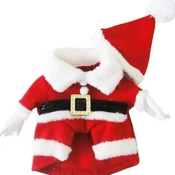 Juldräkter för husdjur Hunddräkt med mössa Tomtedräkt Hundtröjor Kattjuldräkter Festdräkt W><noscript><img width=