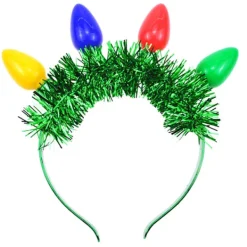 Julfest Glödlampor och glitterformade pannband Hållbara hårbåge LED-pannband för vuxna tonåringar Karnevaler Festtillbehör> Huvudbonader