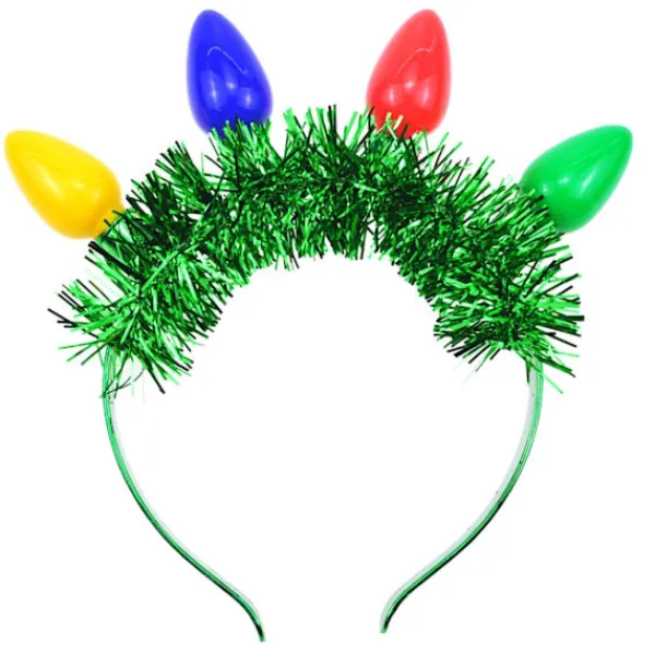 Julfest Glödlampor och glitterformade pannband Hållbara hårbåge LED-pannband för vuxna tonåringar Karnevaler Festtillbehör> Huvudbonader