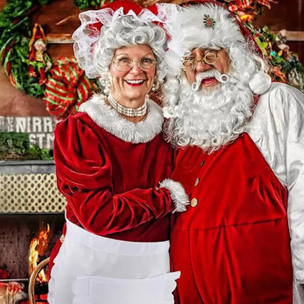 unbranded Julfröken Förkläde Halvkroppsdräkt Återanvändbar Rollspelsdräkt> Tillbehör