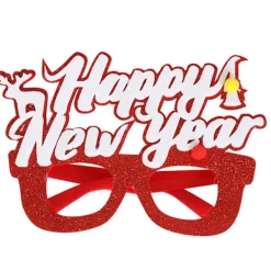 KOOLMEI Julglasögon 2023 Gott Nytt År Glitter Glasögon Ram Fotorekvisita none><noscript><img width=