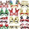 Julglasögon, 12 stycken julpartyglasögon, julfotorekvisita, kreativa juldekorationer, lämpliga för barn> Tillbehör