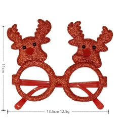Julglasögon, 12 stycken julpartyglasögon, julfotorekvisita, kreativa juldekorationer, lämpliga för barn><noscript><img width=