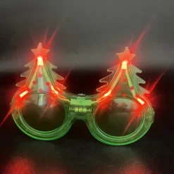 Julglasögon Party Tillbehör Älg Glasögon Blinkande Glasögon för Party Club[HK] 3><noscript><img width=
