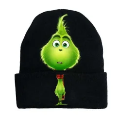 Julgrinh 3D-trykt Stikad Mössa Unisex Vinter Varm Beanie Skidmössa Herrar Kvinnor Julfest Kreativa Gåvor> Huvudbonader