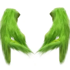 Julgrinch Plyschhandskar Cosplay Kostymrekvisita Barnpresent><noscript><img width=