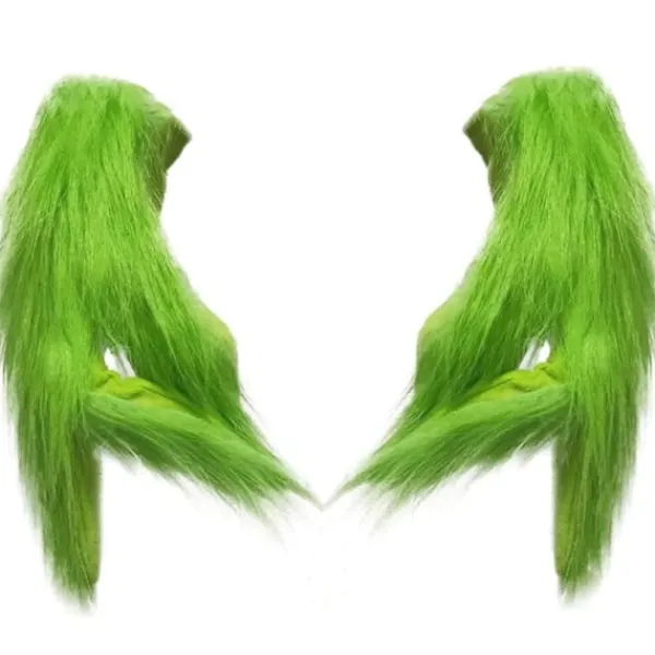 Julgrinch Plyschhandskar Cosplay Kostymrekvisita Barnpresent> Tillbehör