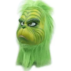 Julgrön Tomte Latexmask Universal Storlek Halloween Cosplay Kostym_Kvalitetsgåvor> Masker