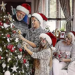 DAO Julhatt - Tomtehatt för Vuxna Unisex Sammet Komfort Extra Tjock Päls Julhatt DB><noscript><img width=