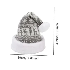 BraVärde Julhatt Söt Vuxen Stickad Hatt för Gåva Julfest Nyårsfestival-lingling}><noscript><img width=