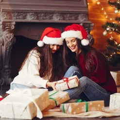 ATELA Julhatt, Tomtehatt, Julhelgshatt Kompatibel Med Vuxna, Unisex Sammet Kompatibel><noscript><img width=