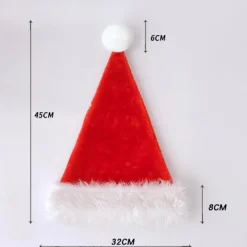 ATELA Julhatt, Tomtehatt, Julhelgshatt Kompatibel Med Vuxna, Unisex Sammet Kompatibel><noscript><img width=