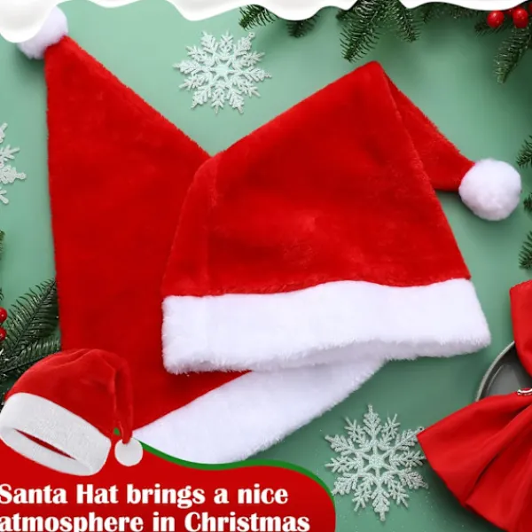 Julhatt, Unisex Julhattar Plysch Julhatt (Lila)> Huvudbonader