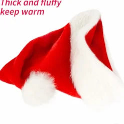 Julhatt, Unisex lämplig plysch julhatt för vuxna (2 st)><noscript><img width=
