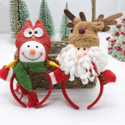 Julhuvudband Plysch Jultomte Huvudbonad Hårbåge Snögubbe Hårbåge><noscript><img width=