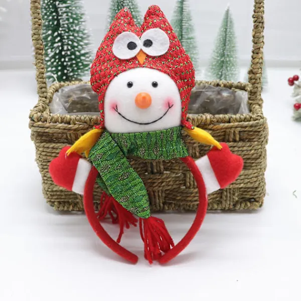 Julhuvudband Plysch Jultomte Huvudbonad Hårbåge Snögubbe Hårbåge> Huvudbonader
