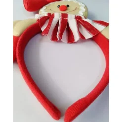 Julkaka-Hårband i Stil med Pepparkaksgubbe, Julhårtillbehör, Huvudbonad, Söt Cartoon-Hårband, Julhelgfesttillbehör, Presenter><noscript><img width=