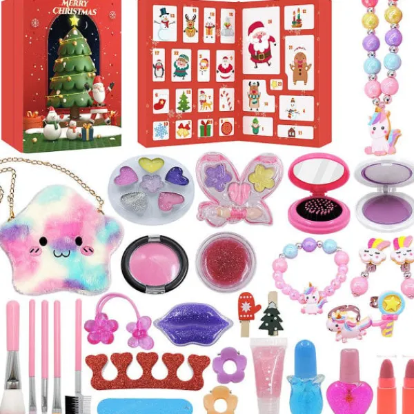 Julkalender Makeup - Adventskalender med leksaksmakeup flerfärgad> Smink
