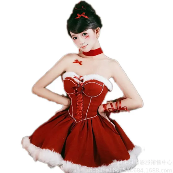 WAIDFU Julklänning Polyester Prinsessklänning för Vuxna 160cm & Uppåt general> Dräkter