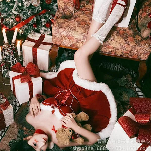 WAIDFU Julklänning Polyester Prinsessklänning för Vuxna 160cm & Uppåt general> Dräkter