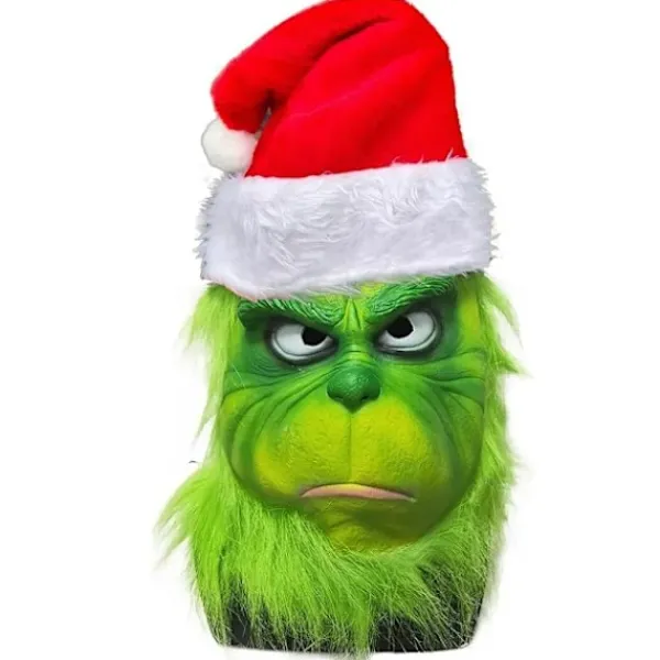 Julmask och handskar Kostym Geek Stjäl Halloween Cosplay Grinch och Handskar> Masker