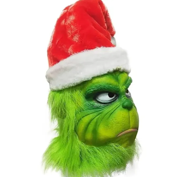 Julmask och handskar Kostym Geek Stjäl Halloween Cosplay Grinch och Handskar> Masker