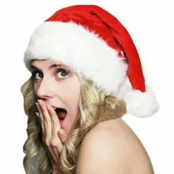 Julmössa för barn Julfest Tomtedräkt Bekväm röd hatt><noscript><img width=