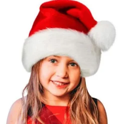 Julmössa för barn Julfest Tomtedräkt Bekväm röd hatt><noscript><img width=