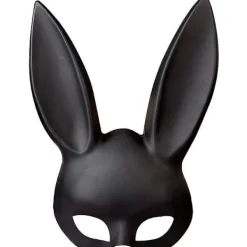 Julpartymask Halloweenpartymask Söt Kaninmask Bar KTV Party Kaninmask (Svart)> Masker