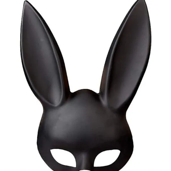 Julpartymask Halloweenpartymask Söt Kaninmask Bar KTV Party Kaninmask (Svart)> Masker