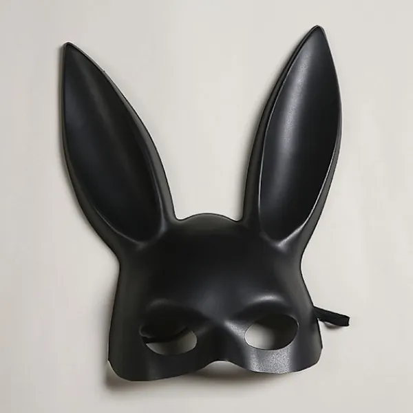 Julpartymask Halloweenpartymask Söt Kaninmask Bar KTV Party Kaninmask (Svart)> Masker