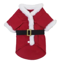 Julpyjamas för husdjur, katt och hund, höst- och vinterbadrock, klassisk stil S> Dräkter