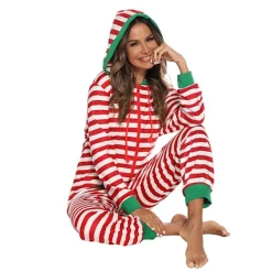 Holocky Julpyjamas för vuxna, Onesie-dräkt, Pyjamas för kvinnor, Pyjamasuppsättningar M> Dräkter