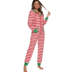 Holocky Julpyjamas för vuxna, Onesie-dräkt, Pyjamas för kvinnor, Pyjamasuppsättningar M> Dräkter
