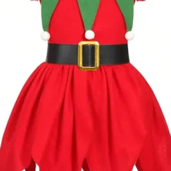 Jul-tema Kostym Cos Julhelg Kostymfest Föreställning Älvflicka Festivalflicka Älvföreställning Scenkostym> Dräkter