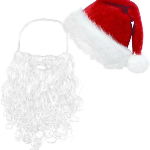 Jultomte Skägg Jultomteluva Jultomtekostym Tillbehör> Tillbehör