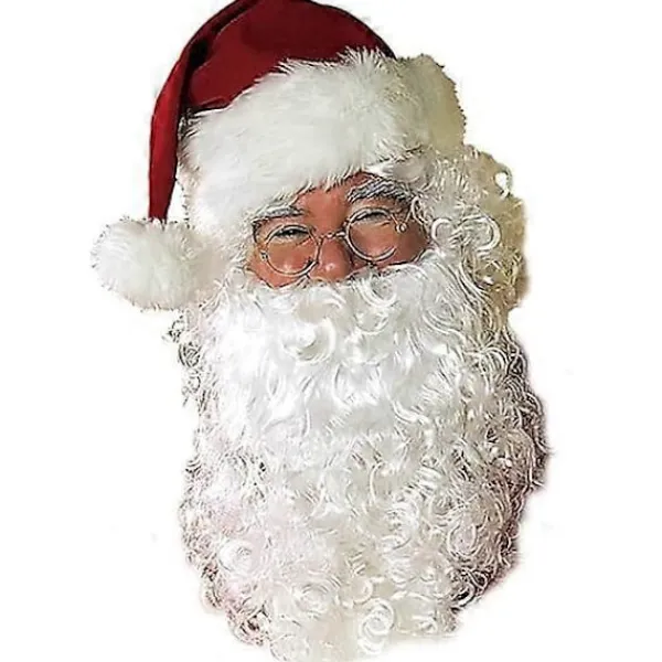 unbranded Jultomte Skägg och Peruk Set för Män> Tillbehör