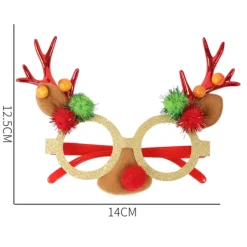no brand Jultomte-Glasögonbågar med Renväggshorn> Tillbehör