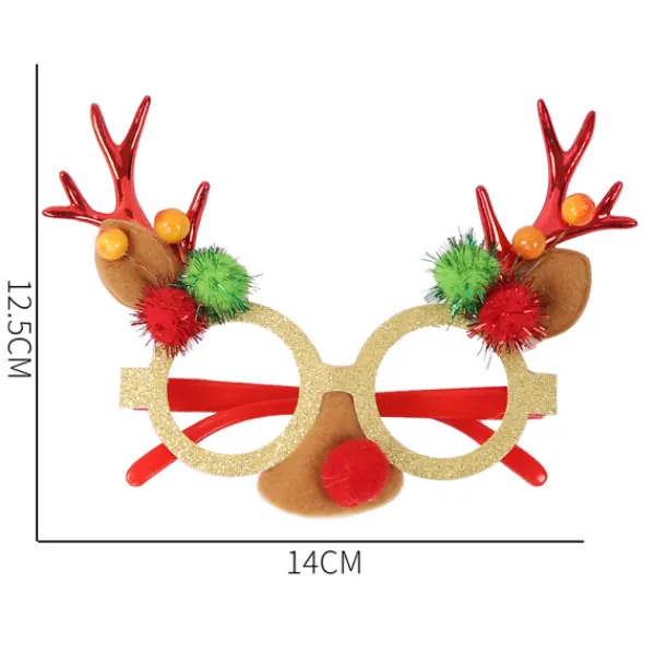 no brand Jultomte-Glasögonbågar med Renväggshorn> Tillbehör