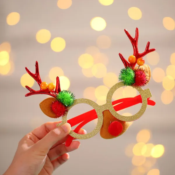 no brand Jultomte-Glasögonbågar med Renväggshorn> Tillbehör