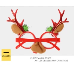 no brand Jultomte-Glasögonbågar med Renväggshorn><noscript><img width=