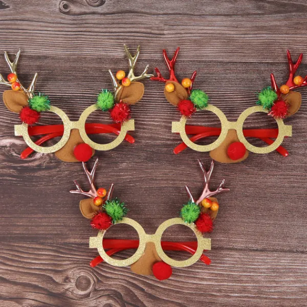 no brand Jultomte-Glasögonbågar med Renväggshorn> Tillbehör