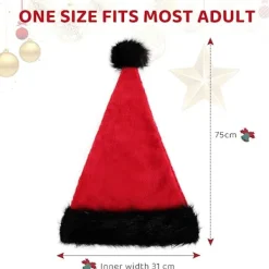 Jultomtehatt för Vuxna, Lyxig Jultomtehatt för Julfest, Tomtedräkt><noscript><img width=