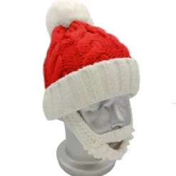 Jultomtehatt i rött och vitt, ullhatt, jul- och nyårsdekoration, julhatt><noscript><img width=