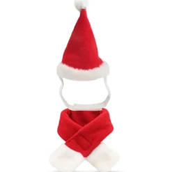 Jultomtehatt med Halsduk för Katt - Juldräktset för Valp Hund Ca,ZQKLA> Tillbehör