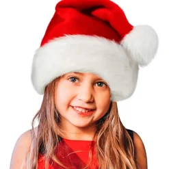 Holocky Jultomtehatt med tjock päls för bekvämlighet CHILD> Huvudbonader