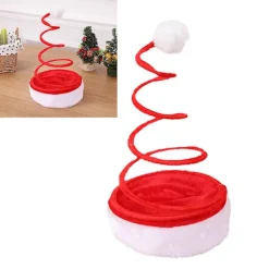 Jultomtehattar Dekorativa Spiralfjäder Roliga Julhuvudbonader Festmössor Favoriter Fotorekvisita> Huvudbonader