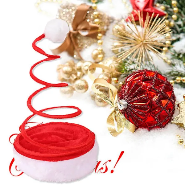 Jultomtehattar Dekorativa Spiralformade Roliga Julhattar Festmössor Favörer Fotorekvisita> Tillbehör